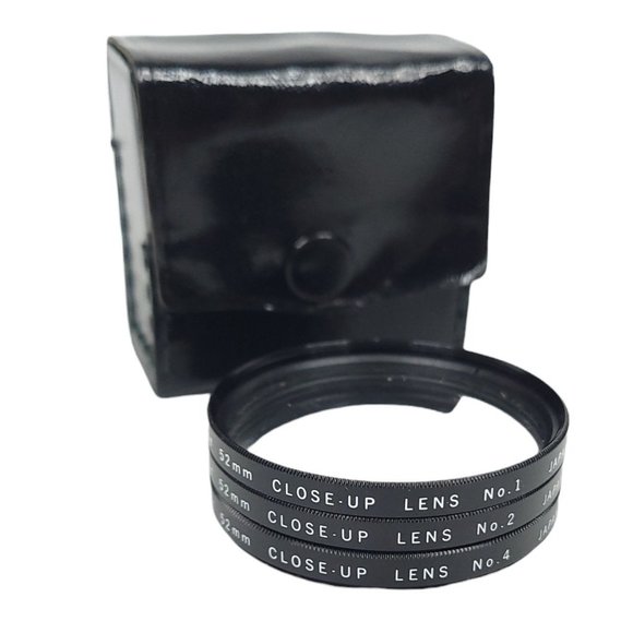 Vivitar 52mm Close Up Lens Set 1 2 4 Storage Case Japan - Picture 5 of 9